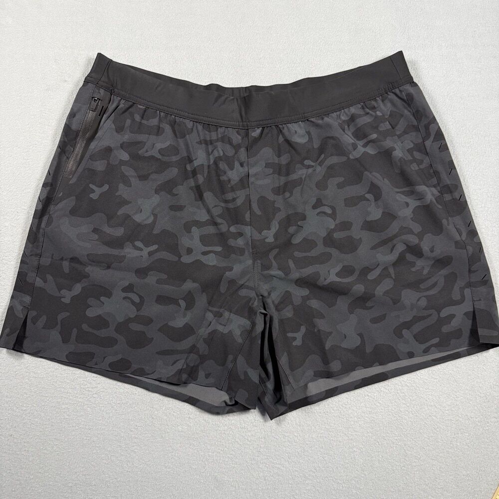 Ten Thousand Interval Short 7in Unlined XXL Black Camo Zip Pocket NWOT